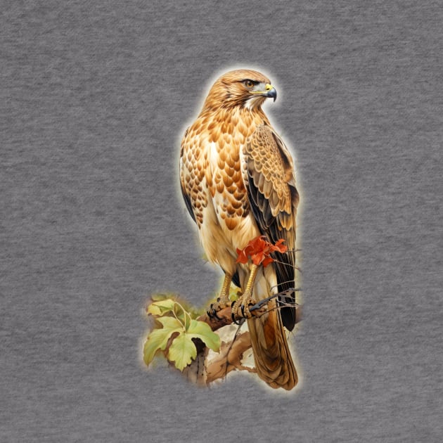 Red Tailed Hawk - Raptor by ZombieTeesEtc